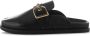 Shoe the Bear Studded leren instapmuil zwart Black Dames - Thumbnail 1