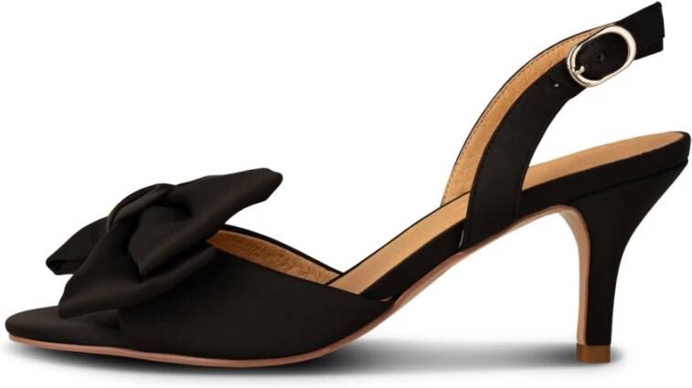 Shoe the Bear Stijlvolle Slingback Hiel met Strik Detail Black Dames