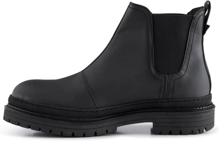 Shoe the Bear Stijlvolle waterbestendige leren Chelsea-laars Black Heren