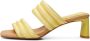 Shoe the Bear Sylvi Satijnen Hoge Hak Sandalen Yellow Dames - Thumbnail 1