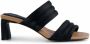 Shoe the Bear Sylvi Padded Strap Mule Zwart Satijn Black Dames - Thumbnail 8