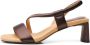 Shoe the Bear Sylvi Slingback Hoge Hak Sandalen Brown Dames - Thumbnail 2