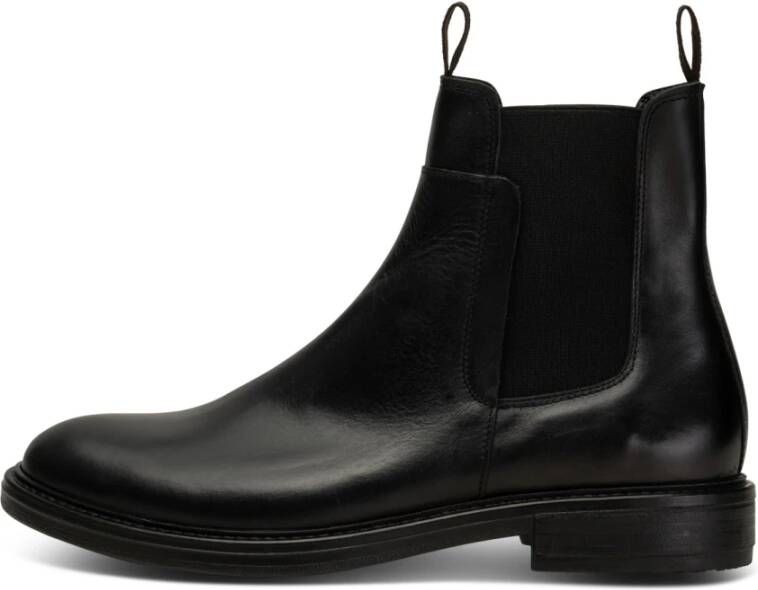 Shoe the Bear Tijdloze Leren Chelsea Boot Zwart Heren