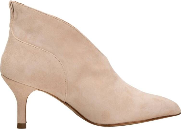 Shoe the Bear Valentijns Suède Enkellaarzen Beige Dames