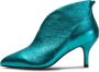 Shoe the Bear Turquoise Metallic Valentine Leren Hak Blauw Dames - Thumbnail 1