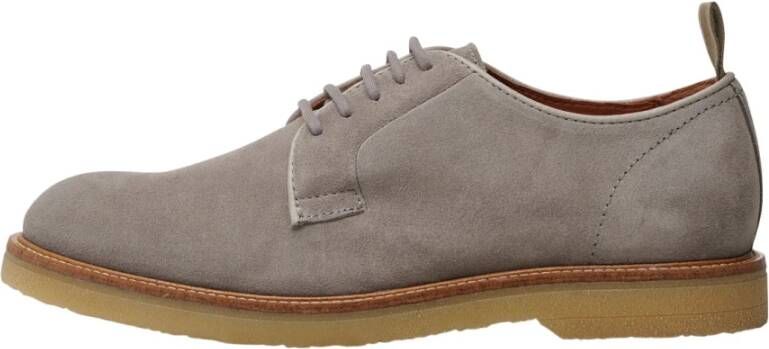 Shoe the Bear Waterafstotende Suède Derby Taupe Beige Heren