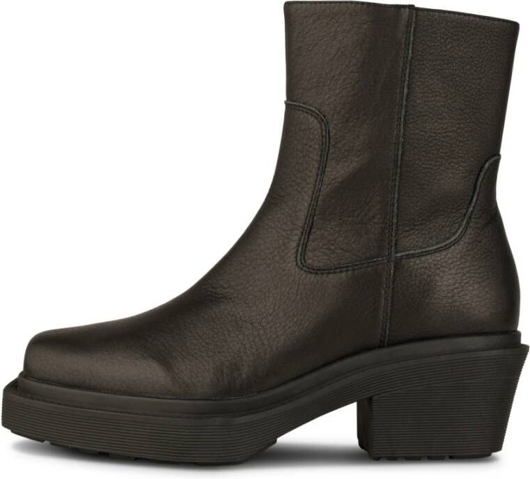 Shoe the Bear Westelijke Leren Enkellaars Black Dames