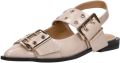 Shoecolate Platte sandalen Slingbacks - Taupe