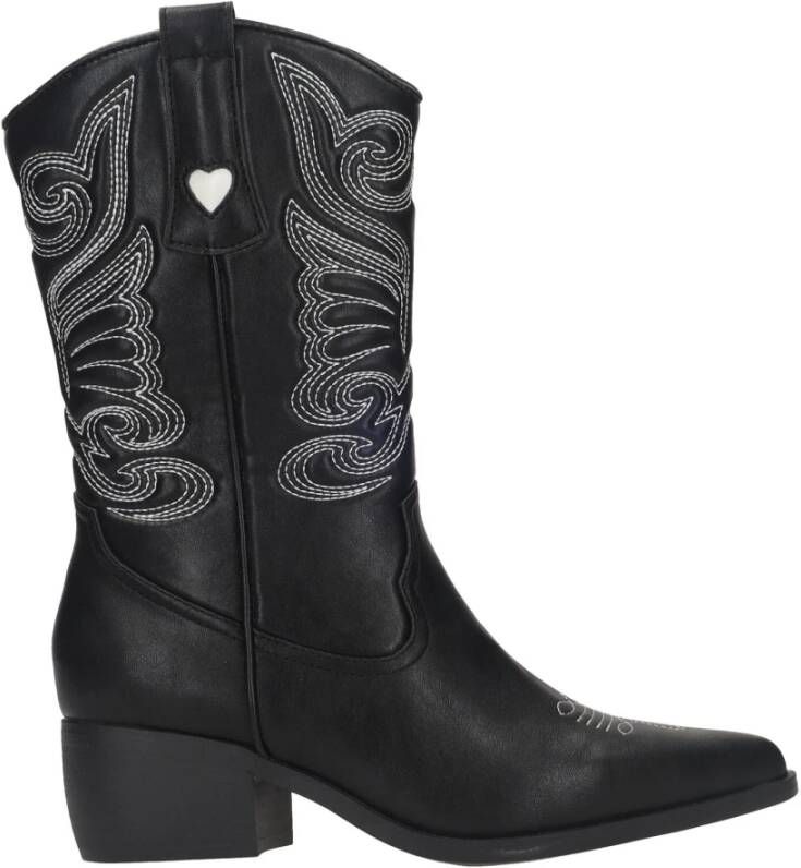 Shoecolate Stijlvolle zwarte westernlaars Black Dames