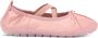 Simone Rocha Roze Satijnen Kruisband Boog Schoenen - Thumbnail 1