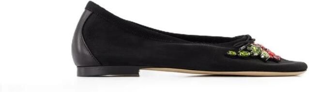 Simone Rocha Embellished Flower Mesh Ballerina