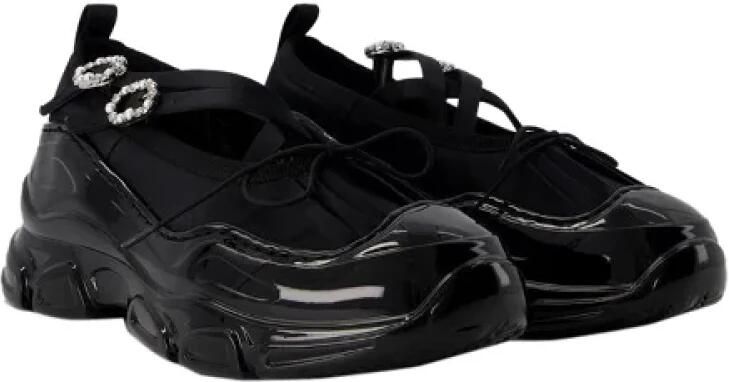 Simone Rocha Zwarte Ballerina Schoenen met Parel Inzetstukken - Foto 2