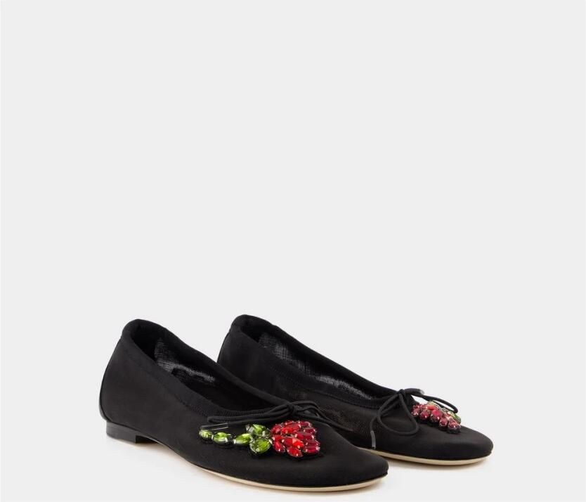 Simone Rocha Mesh ballerina's in zwart mesh