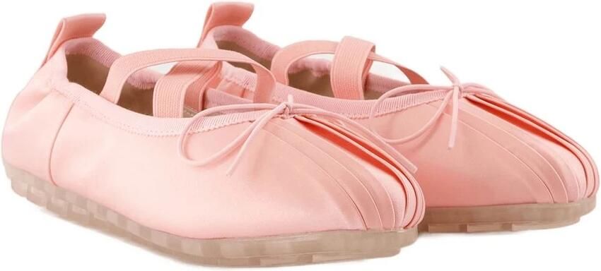 Simone Rocha Roze Zijden Ballerina Satijnen Schoenen - Foto 2
