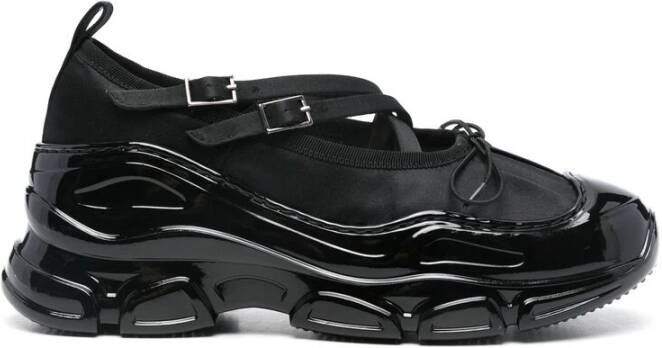 Simone Rocha Zwarte Chunky Crossover Strap Schoenen