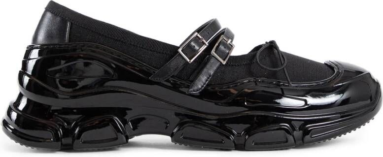 Simone Rocha Zwarte Mesh Tracker Ballerina Schoenen