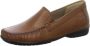 Sioux Bruine leren mocassins pantoffels - Thumbnail 1