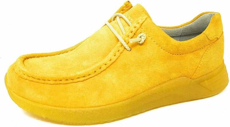 Sioux Gele vrijetijdsveterschoenen voor dames