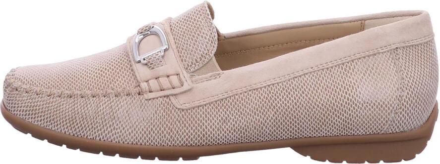 Sioux Instapper Cortizia-723-H Avola Zand Reptielprint Suède Verwisselbaar Voetbed Wijdte H - Foto 2