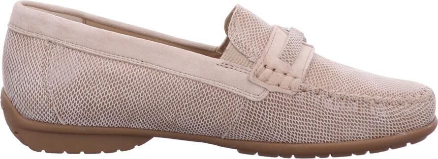 Sioux Instapper Cortizia-723-H Avola Zand Reptielprint Suède Verwisselbaar Voetbed Wijdte H - Foto 3