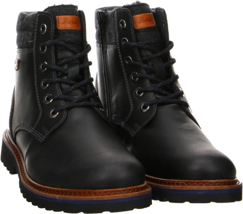 Sioux ADALR.-704-TEX-LF-H Vrije tijd half-hoog Heren veterschoen Heren sneakers Zwart