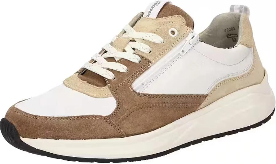 SIOUX Sneakers laag 'Tasulio-700' bruin cappuccino wit
