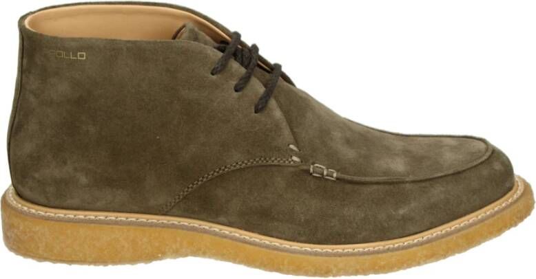 Sioux Taupe Suède Casual Midden Schoenen