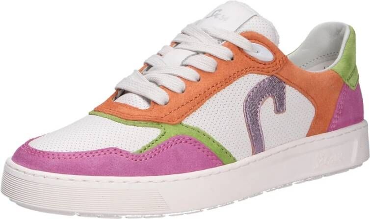 Sioux Velours Sneaker met Uitneembare Binnenzool