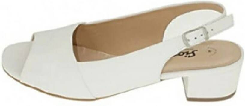 Sioux Witte Strappy Sandalen voor Dames