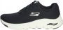 Skechers Arch Fit Big Appeal Dames Sneakers Black White - Thumbnail 2
