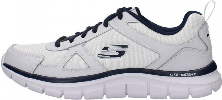 Skechers track scloric hardloopschoenen wit blauw heren