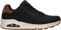Skechers Air-Cooled Memory Foam Sneaker Black Heren - Thumbnail 1