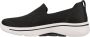 Skechers Go Walk Arch Fit Delora 124418 BKW Vrouwen Zwart Sneakers - Thumbnail 2