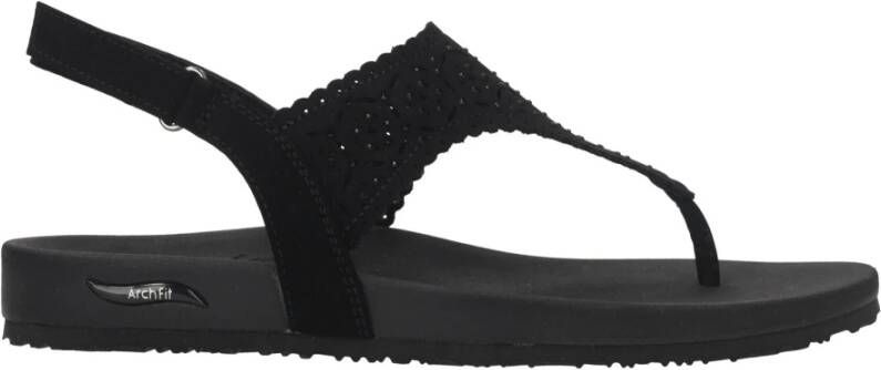 Skechers Arch Fit Meditation Sophie VEGAN Slipper Dames Zwart