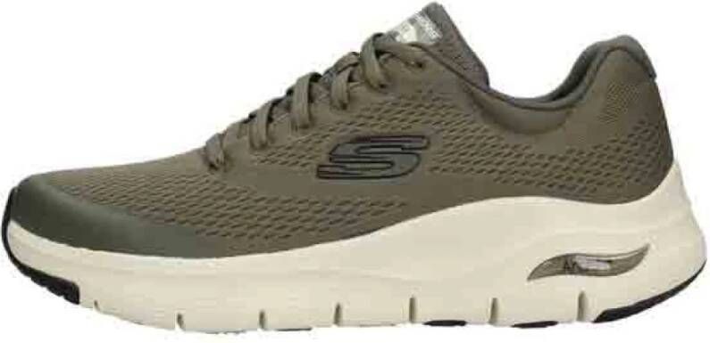 Skechers Groene Textiel Wasbare Sneaker met Arch Fit en AirCooled Memory Foam Groen Heren - Foto 10