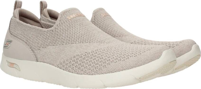 Skechers Arch Fit Refine Don't Go Instapper Vrouwen Taupe Maat - Foto 3