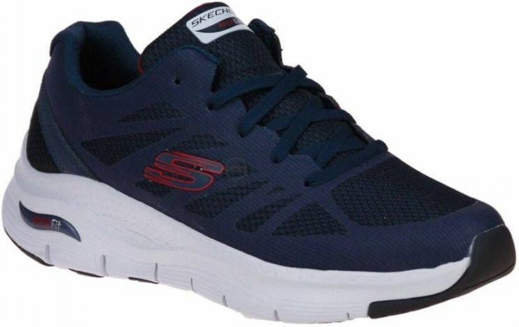 Skechers Arch Fit-Charge Back 232042-NVRD Mannen Marineblauw Trainingschoenen - Foto 4
