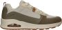 Skechers Beige en olijfgroene sneaker met Air-Cooled Memoryfoam Beige Heren - Thumbnail 4