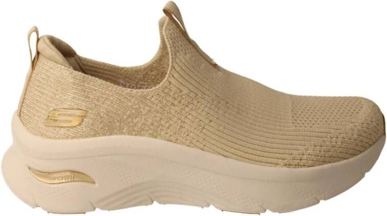 Skechers Beige Slip-On Arch Fit Sneaker Beige Dames