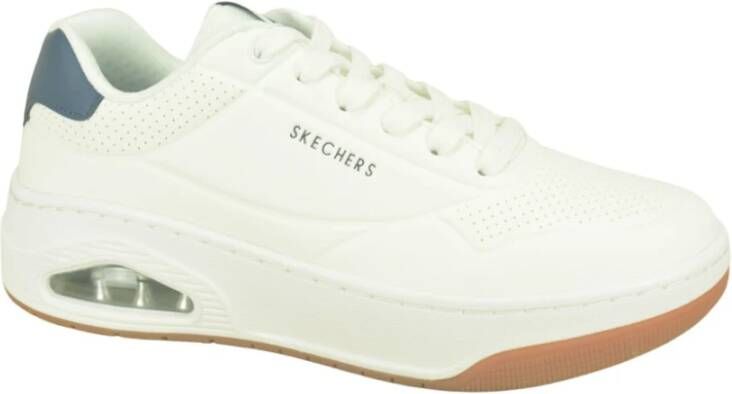 Skechers Blauw en witte hardloopschoenen