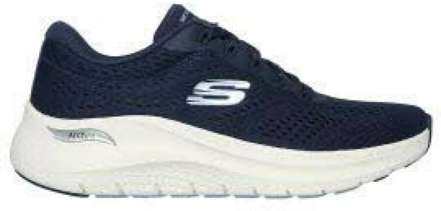 Skechers Blauwe Casual Veterschoenen voor Dames