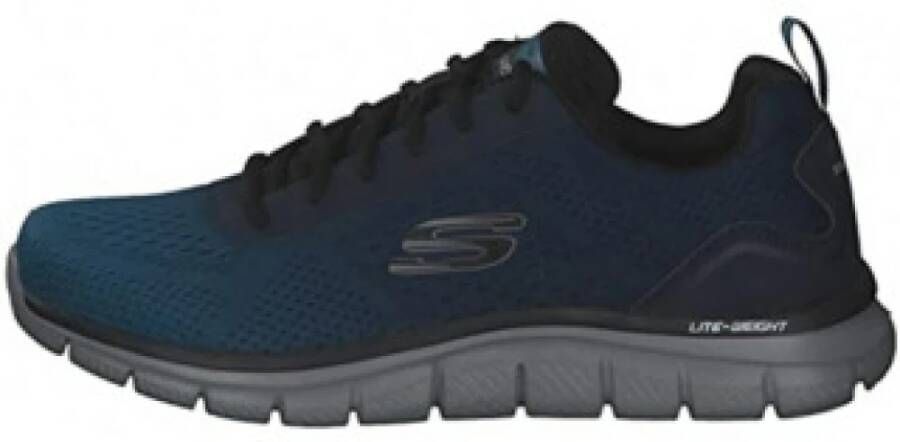 Skechers Blauwe Heren Casual Veterschoenen