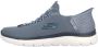 Skechers Handsfree Slip-in heren sneakers blauw Extra comfort Memory Foam - Thumbnail 3