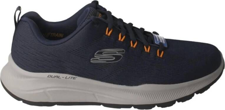 Skechers Blauwe Mesh Vegan Sneakers voor Heren Blauw Heren
