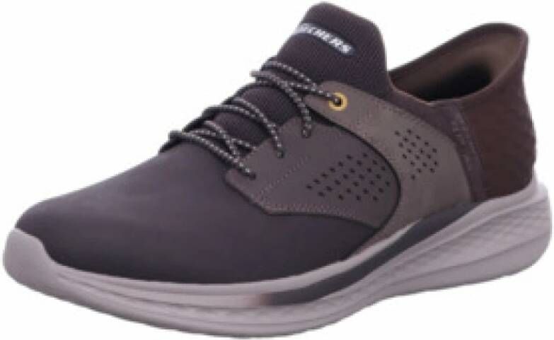 Skechers Bruine Heren Sneaker Moderne Stijl