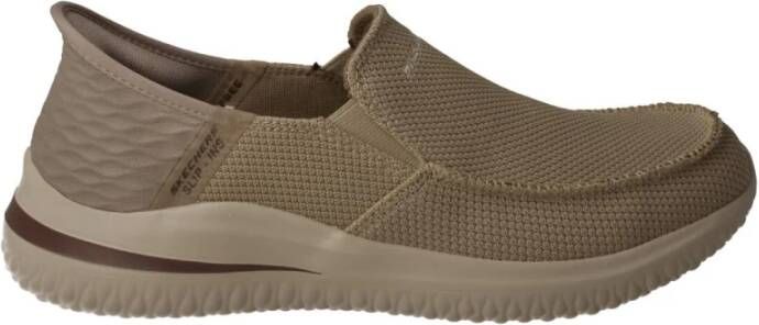 Skechers Hands Free Slip-Ins Delson 3.0 Cabrino Instappers Heren Taupe