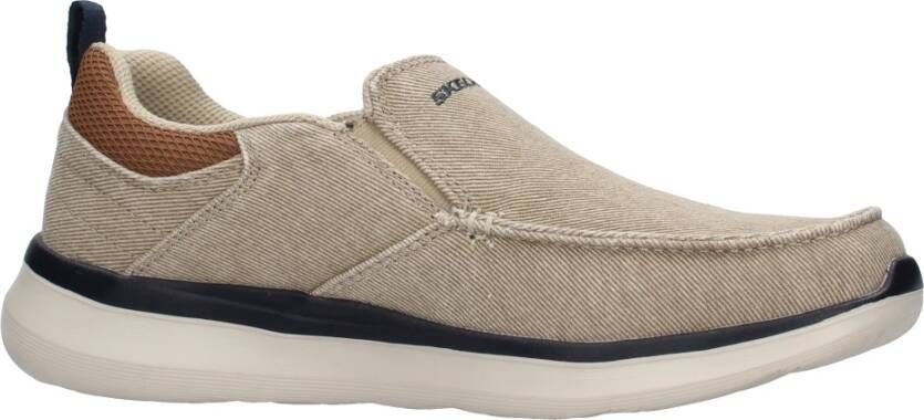 Skechers Delson 2.0 Larwin heren instappers beige - Foto 4