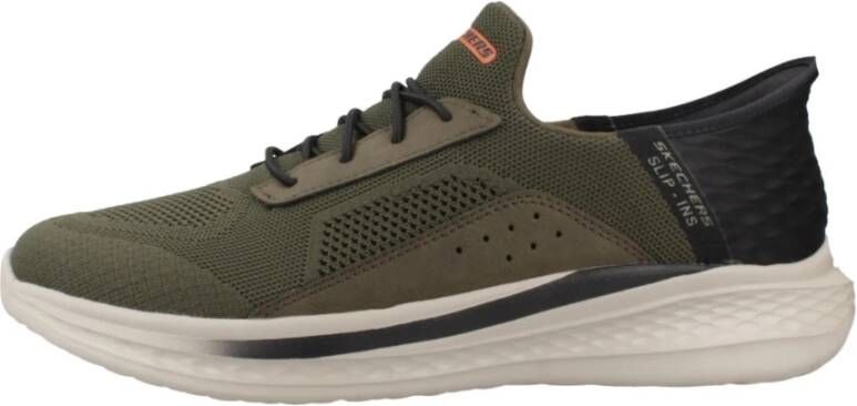 Skechers Slip-ins Slade Cohen Heren Instappers Olijfgroen - Foto 3