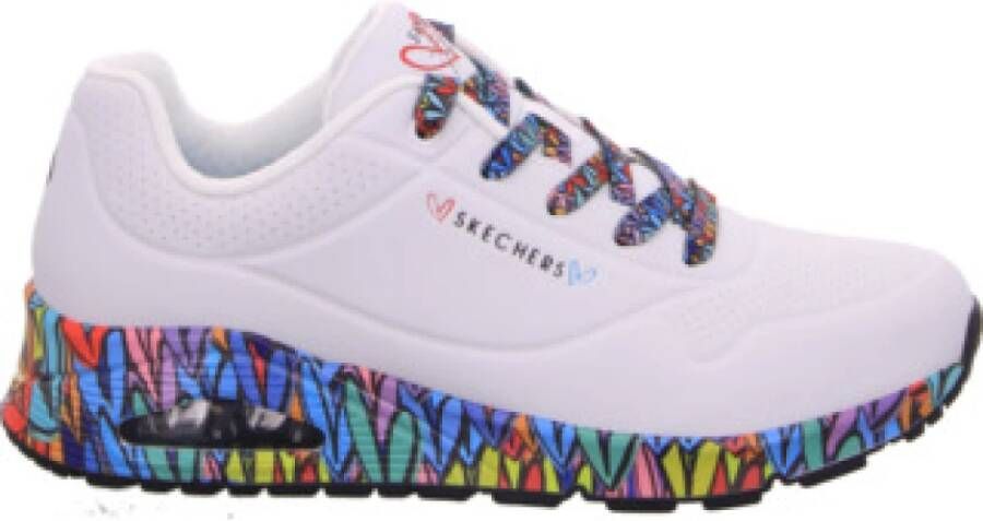 Skechers Sneakers Uno Plateausneaker veterschoen met sleehak - Foto 2