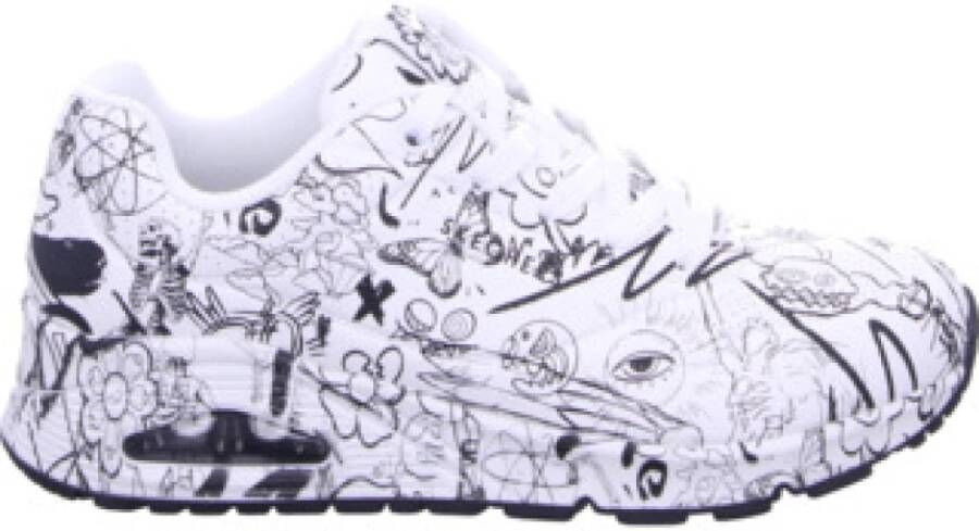 Skechers Sneakers UNO-PROCESS SKETCH met coole schetsprint vrijetijdsschoen lage schoen veterschoen - Foto 5